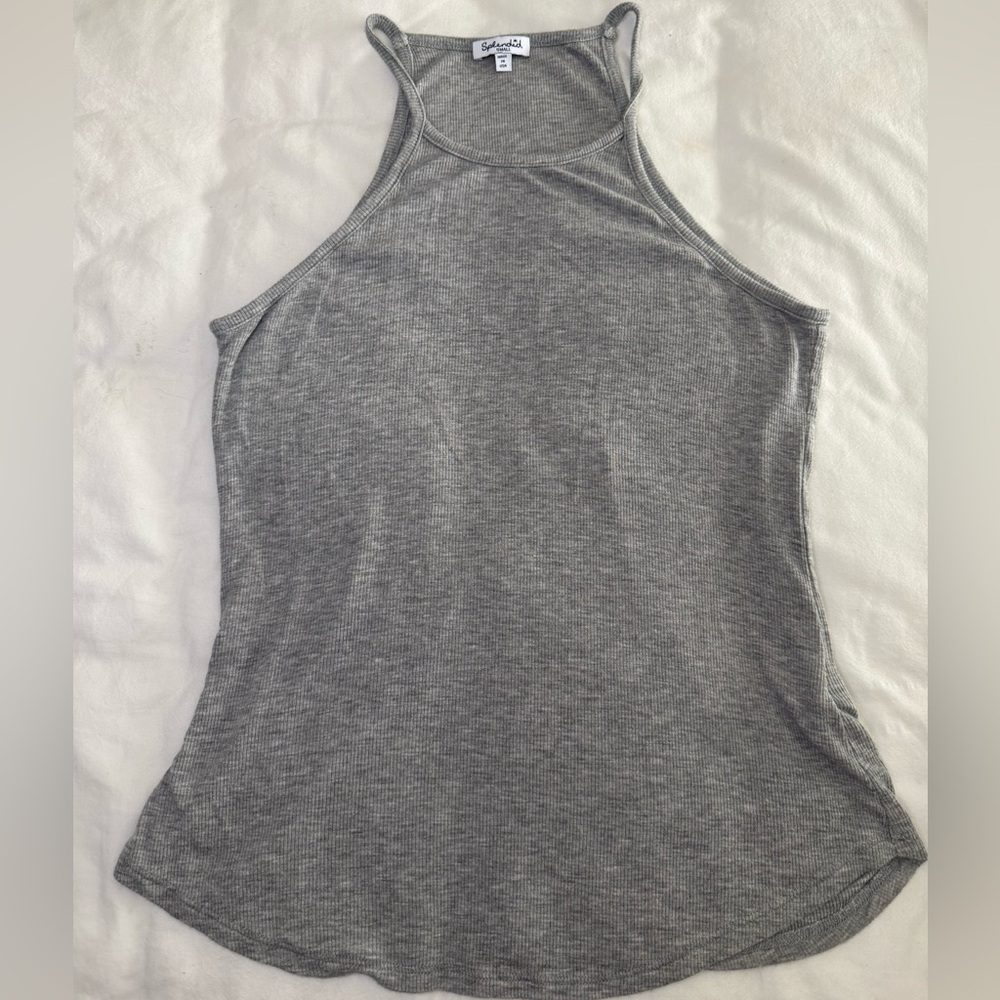Splendid Women's Light Grey Halter Tank Top in Size Small